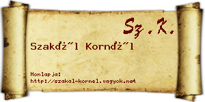 Szakál Kornél névjegykártya